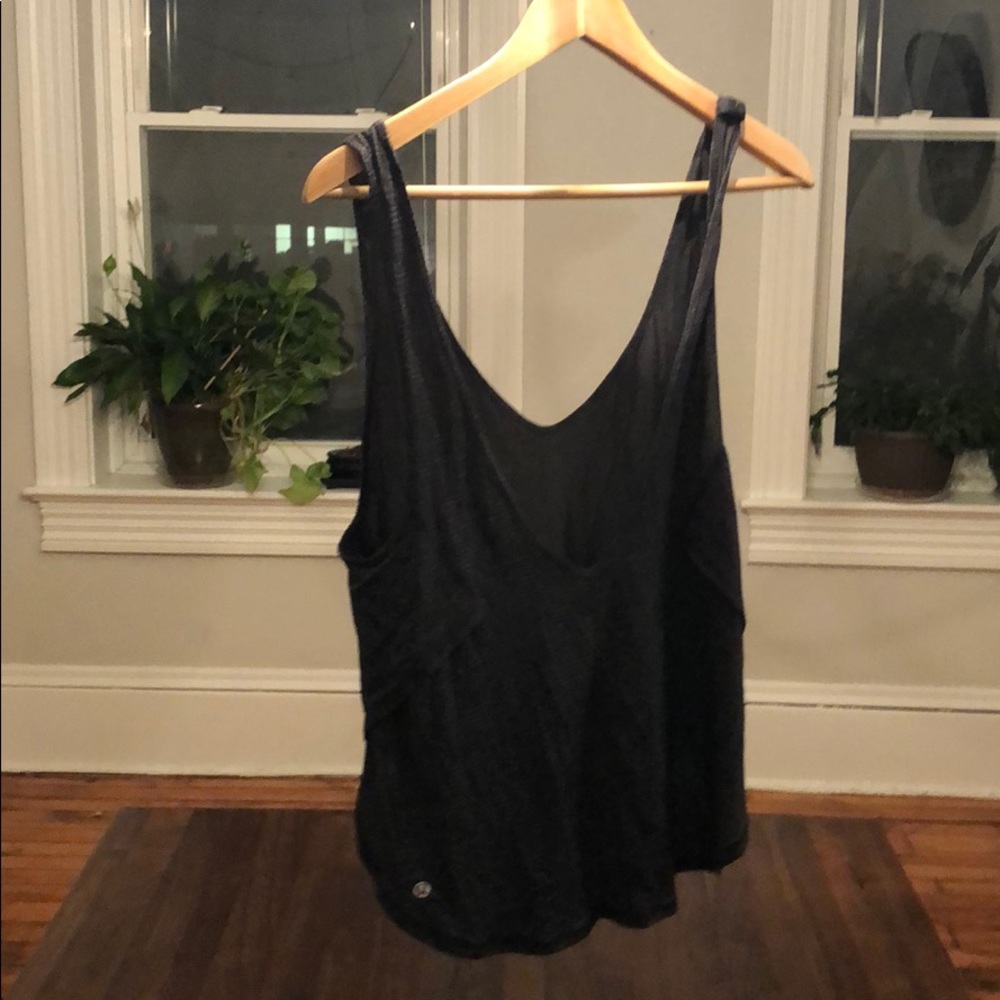 Low back jersey tank top